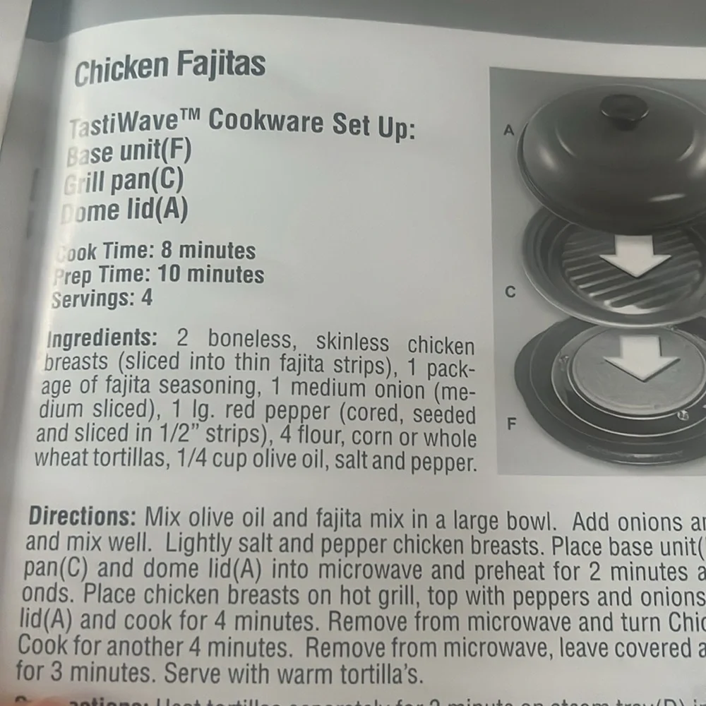 Tastiwave Cookware by Chef Toni. Microwave cooking. New in box. Quick co…